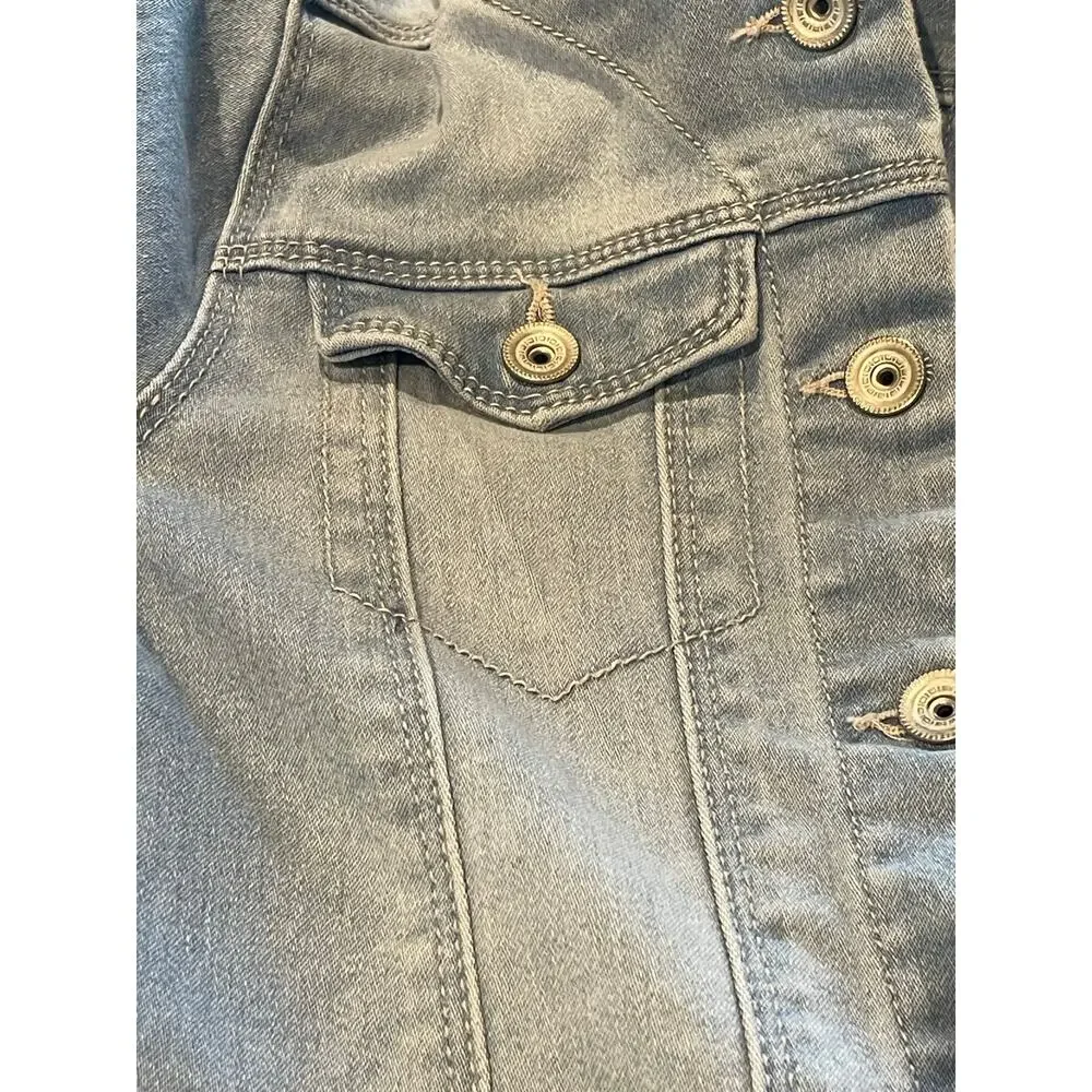 Squeeze Girls Faded Jean Jacket Size 6